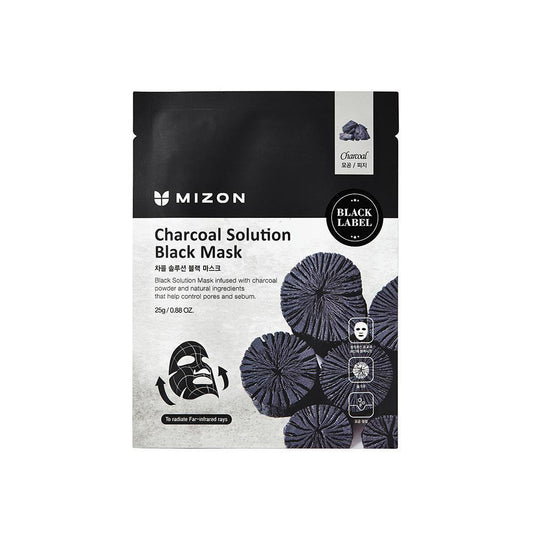 Mizon Charcoal Solution Black Mask - K-LAB-BEAUTY
