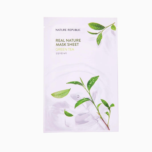 Nature Republic Real Nature Mask Sheet Green Tea - K-LAB-BEAUTY