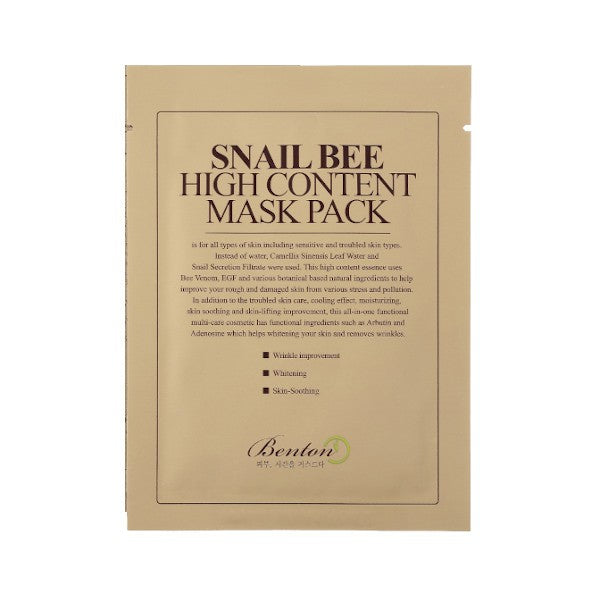 Benton Snail Bee High Content Mask Pack - K-LAB-BEAUTY