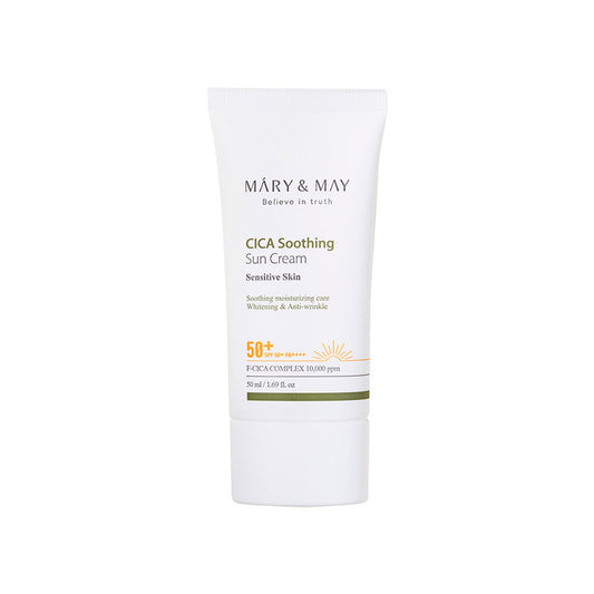 Mary &amp; May CICA Soothing Sun Cream SPF50+ PA++++ 50 ml.